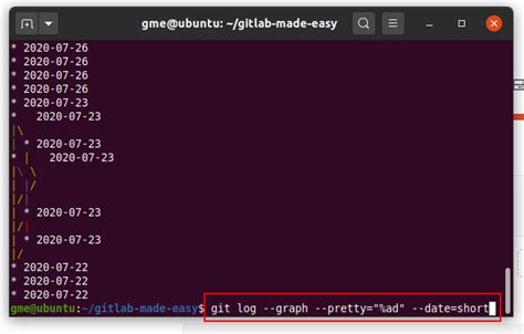 How To Use The Git Log Graph Command Example