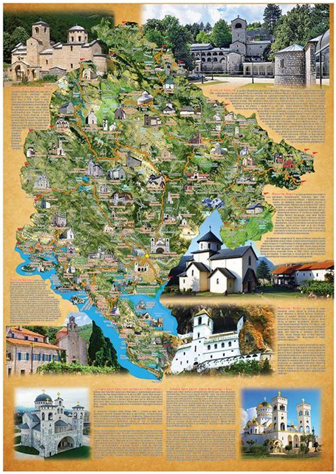 Prvi Put U Crnoj Gori Izašla Mapa Pravoslavnih Manastira I Hramova
