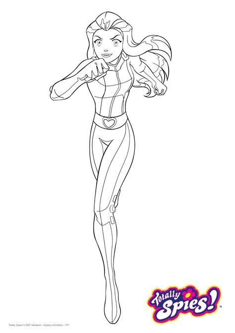 Coloriage Sam Coloriage Totally Spies Coloriages Dessins Animes