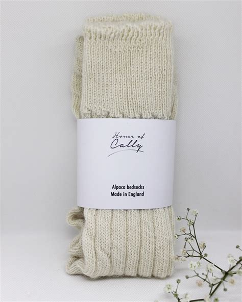 Luxury Alpaca Wool Bed Socks Etsy