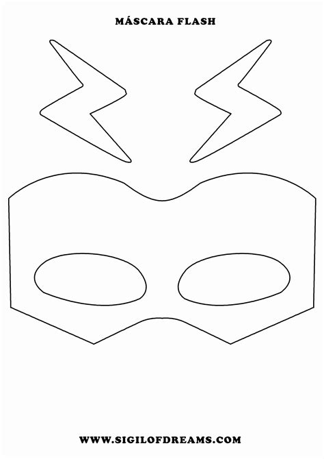Image Result For Flash Mask Template Kids Superhero Masks Superhero