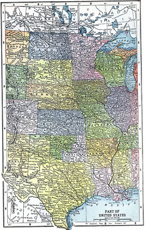 Central United States Map With Capitals United States Map