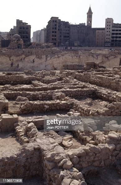 Site Archéologique Sur La Place Des Martyrs à Beyrouth Le 20 Octobre