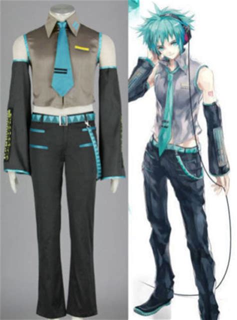 Vocaloid Hatsune Miku Cosplay 2 Magnética Traje Mikuo Male Hombres