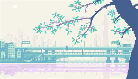 Toyoi Yuuta Original Animated Animated  Lowres Bridge Building City Crane Machine