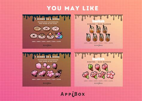 Twitch Sub Badges Cute Badges And Twitch Emotes Donut Etsy