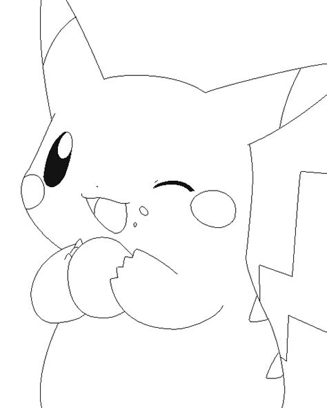 Pikachu Lineart 5 By Michy123 On Deviantart