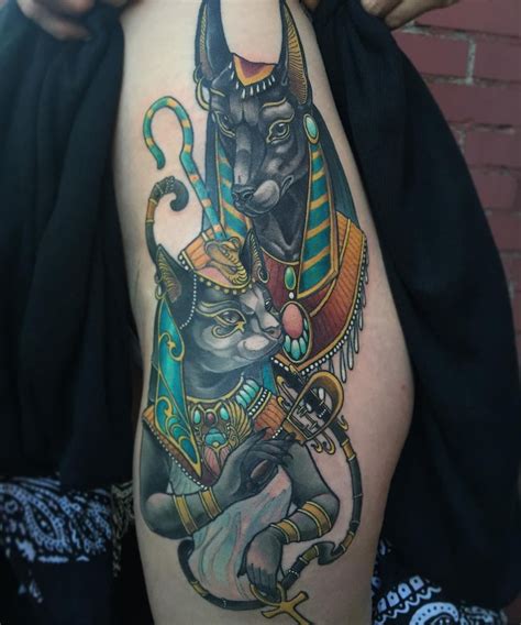 I Love The Way Bastet Looks In This Picture Hip Tattoo Forearm Tattoos Neck Tattoo Egyptian