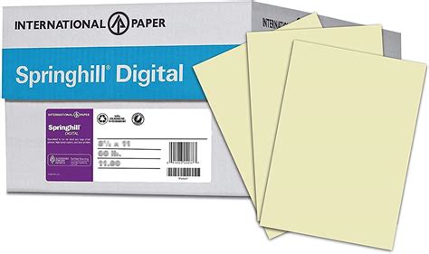 Springhill 85 X 11 Ivory Colored Cardstock Paper 110lb