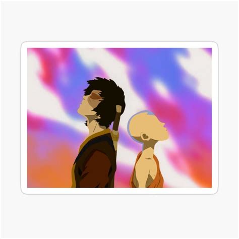 Aang And Zuko In Fire Sticker By Malice7222 In 2020