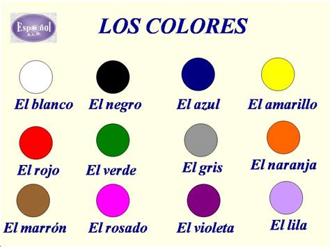 Practica Los Colores En Espanol