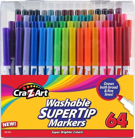 Cra Z Art Washable Super Tip Markers 64 Count Etsy
