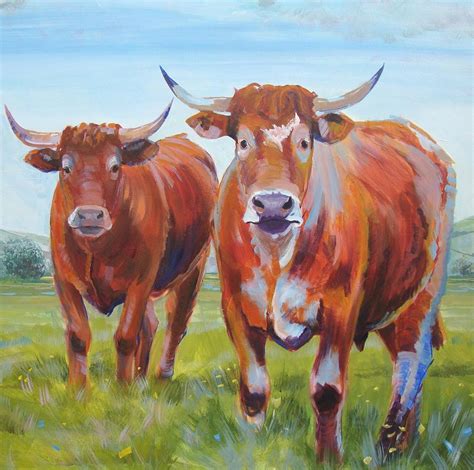 Lots of fun to play when bored at home or at school. Cows Painting by Mike Jory