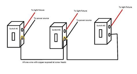 Or you might need to wire two light switches in one box in the middle of a circuit. Two Electrical Sources, Three Switches - DoItYourself.com Community Forums