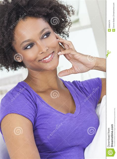 Happy Mixed Race African American Girl Royalty Free Stock