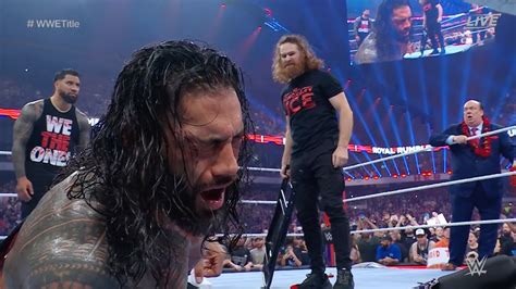 Sami Zayn Betrays The Bloodline Wwe Royal Rumble 2023 Roman Reigns