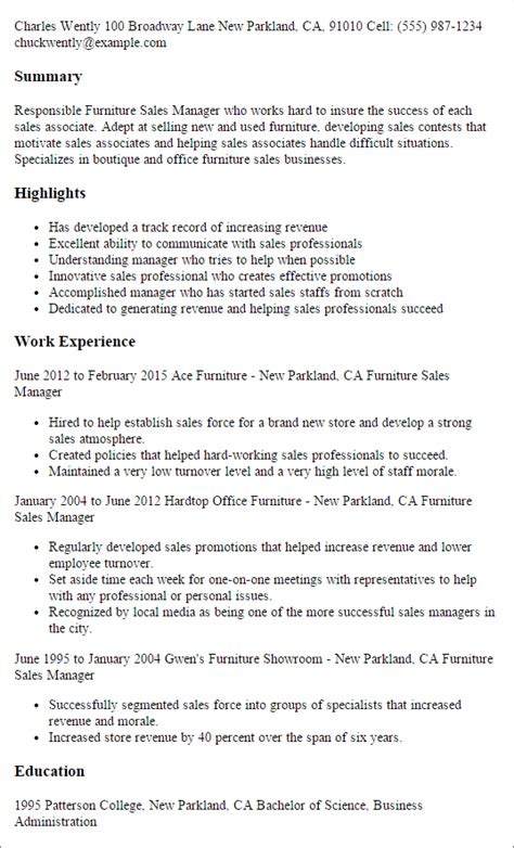 Digital marketing professional with 10+ years of marketing communications manager resume samples velvet jobs from www.velvetjobs.com. Professional Furniture Sales Manager Templates to Showcase Your Talent | MyPerfectResume