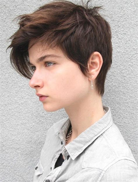 To get your preferred style, go to the salon with a picture to show the artist. Androgynous Haircuts | Short Hairstyle 2013