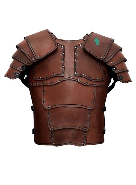 Greek Breastplate With Shoulders Leather Armour Brestplate Etsy
