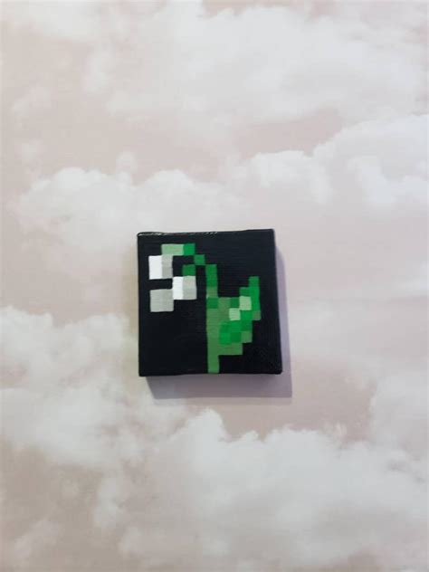 Minecraft Inspired Lily Of The Valley Mini Painting 20 Etsy