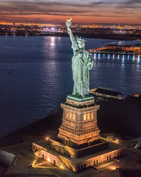 Statue Of Liberty At Night Photos