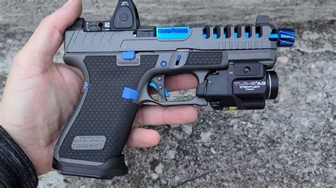 Gen 5 Glock 19 With Firing Squad Blue Mamba Customization Package Youtube