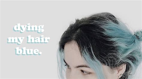 Dyeing My Hair Blue Diy By Eataliens Youtube
