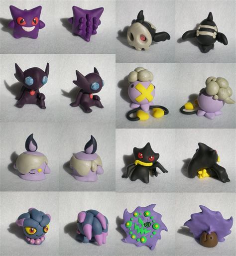 Ghostly Pokemon By Foureyedalien On Deviantart Polymer Clay Crafts