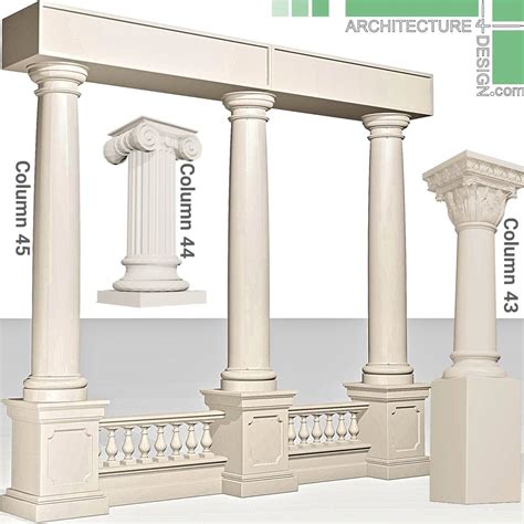 797 Decorative Columns 7 Sketchup Model Free Download