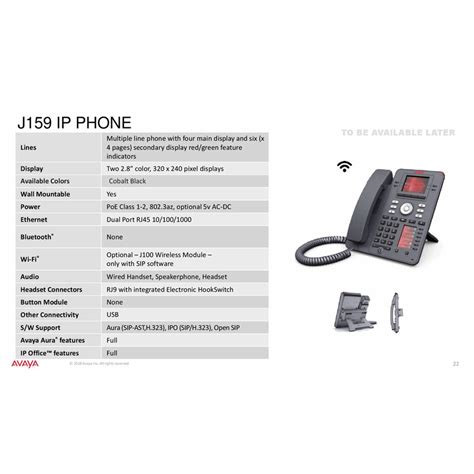 The avaya ix™ j159 ip phone is an ip phone that addresses the need for everyday voice communications. Avaya J159 | IPOffice