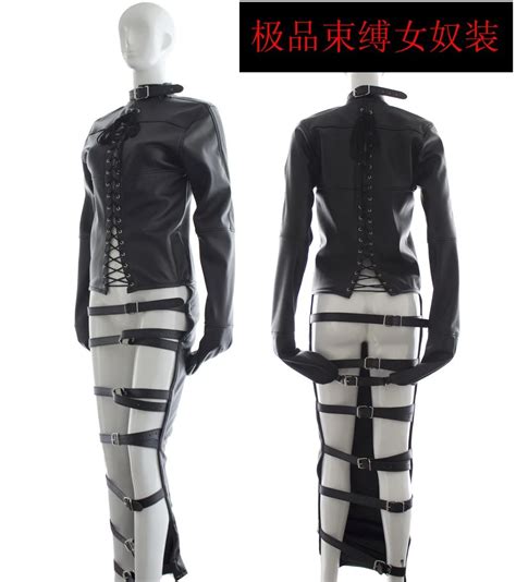 Zentai Catsuit Leather Bdsm Restraints Costumes Fetish Juegos Eroticos Bondage Straitjacket