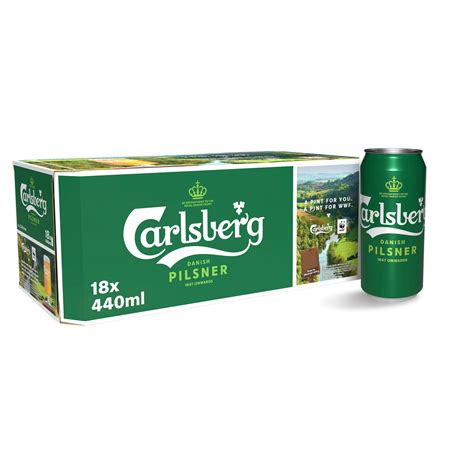 Carlsberg Danish Pilsner 18 X 440ml Beer Iceland Foods