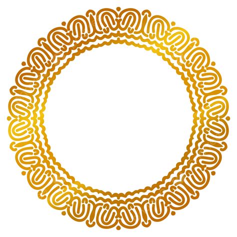 Thai Golden Vector Art Png Vector Thai Golden Frame Abstract Label Circle Png Image For Free