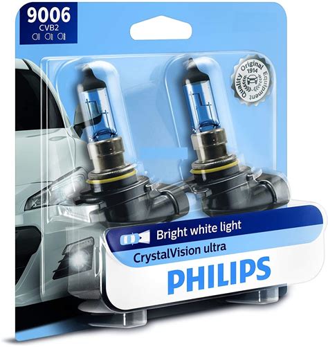 Philips 9006 Crystalvision Ultra Upgrade Bright White Headlight Bulb 2