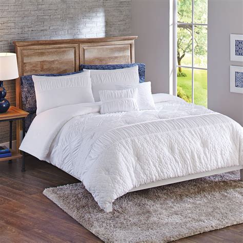 Better Homes And Gardens King Textured Classic Comforter Set 5 Piece