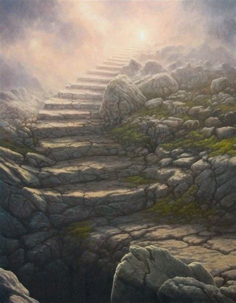 Stairway To Heaven 2011 28x36in Oil On Canvas Small Heaven Artwork