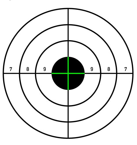 Printable 85x11 Shooting Targets 735