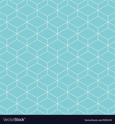Cube pattern background blue green Royalty Free Vector Image