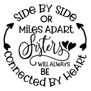 Download sisters will be connected by heart | Cricut projects vinyl ...