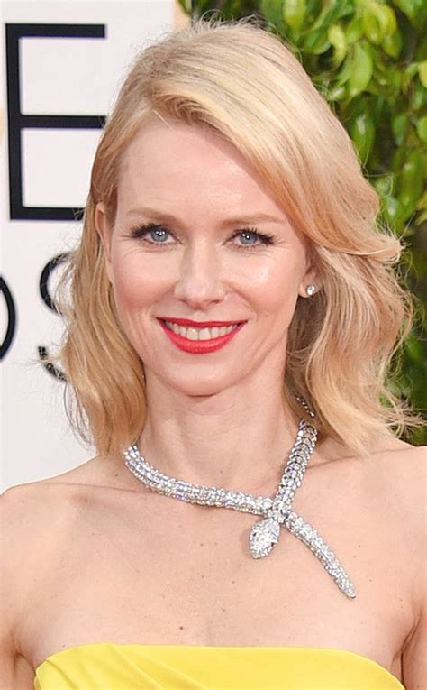 Naomi Watts Brings The Bling With Blinding Bulgari Serpenti Necklace At 2015 Golden Globes It