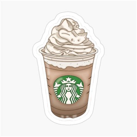 Trendy Mocha Frappuccino Starbucks Glossy Sticker By Ananyaz04 In