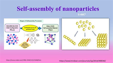 Self Assembly Of Nanoparticles Youtube