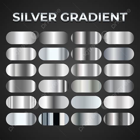 Silver Gradient Png Vector Psd And Clipart With Transparent