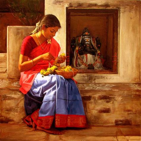 Artist S Elayaraja Oil Painting Workshops Woman Painting Painting Workshop