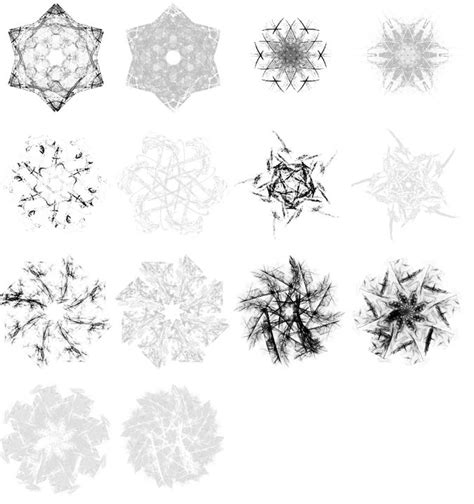 Fractals Snowflakes Brush Download