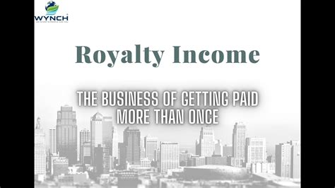 Understanding Royalty Income Sources Of Income Explained 57 Youtube
