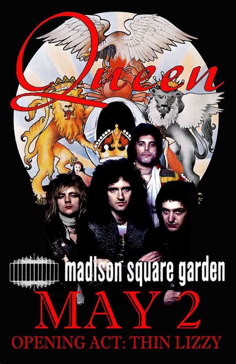 Queen Replica 1977 Madison Square Garden Concert Poster Ebay