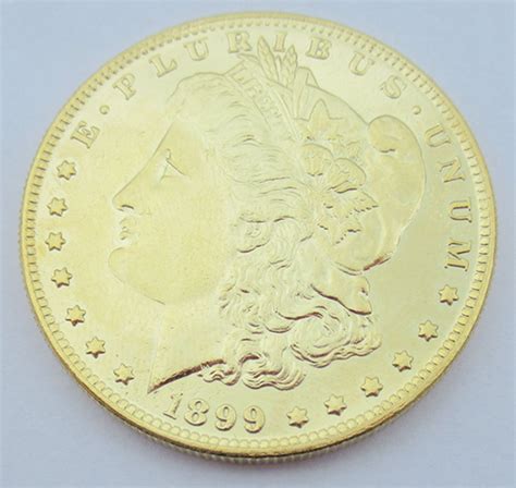 1899 United States Morgan One Dollar Gold Plated Copy Coin