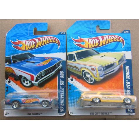 Kit Miniaturas Hot Wheels Chevelle Ss E Custom Gto Novas