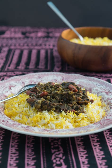 Ghormeh sabzi has the distinctive flavor of cooked herbs. Ghormeh Sabzi, A Beloved Persian Dish - THE ROAD TO HONEY